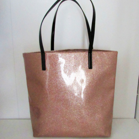 Kate Spade Rose Gold Glitter Large Tote Bag - Picture 2 of 5